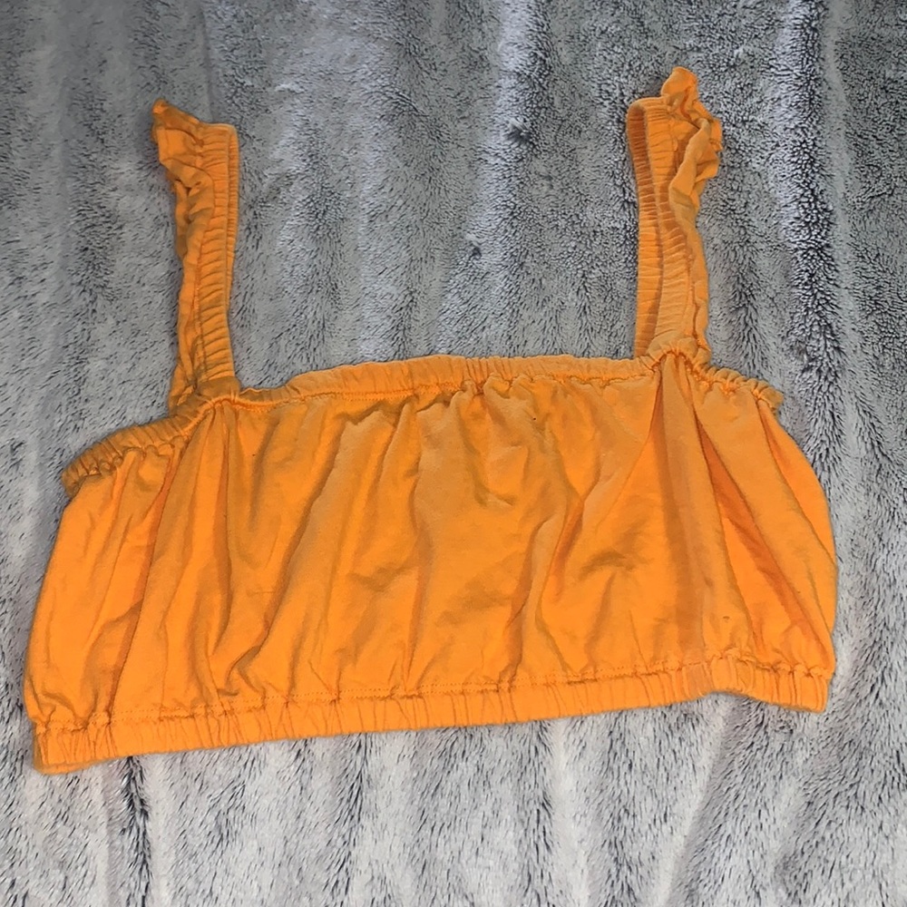pacsun orange crop top size large